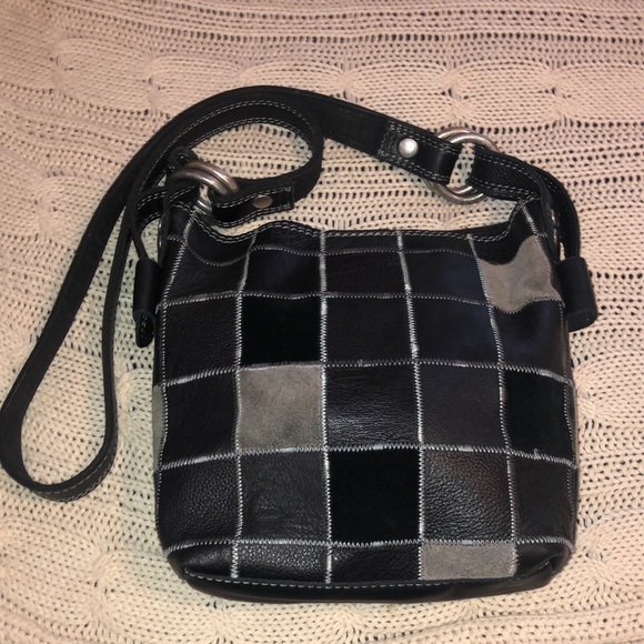 Lucky Brand Leather shoulder Bag Messenger Crossbody Satchel Saddle - Picture 6 of 12